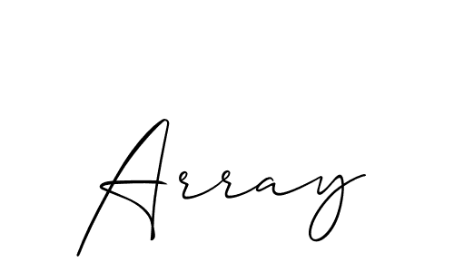 Design your own signature with our free online signature maker. With this signature software, you can create a handwritten (Allison_Script) signature for name Array. Array signature style 2 images and pictures png