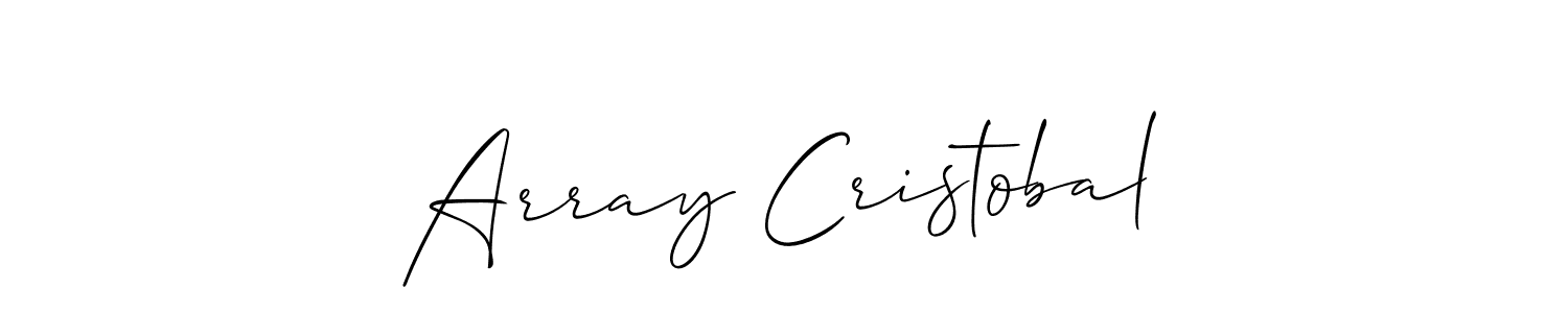 Check out images of Autograph of Array Cristobal name. Actor Array Cristobal Signature Style. Allison_Script is a professional sign style online. Array Cristobal signature style 2 images and pictures png