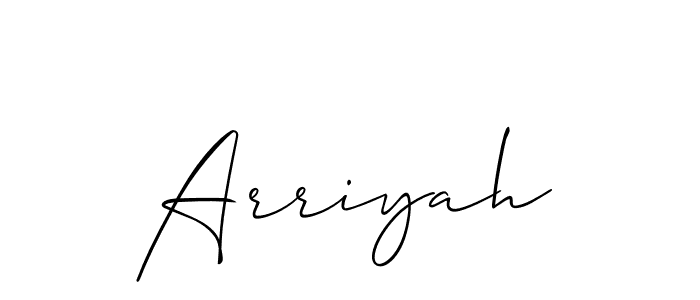 Arriyah stylish signature style. Best Handwritten Sign (Allison_Script) for my name. Handwritten Signature Collection Ideas for my name Arriyah. Arriyah signature style 2 images and pictures png