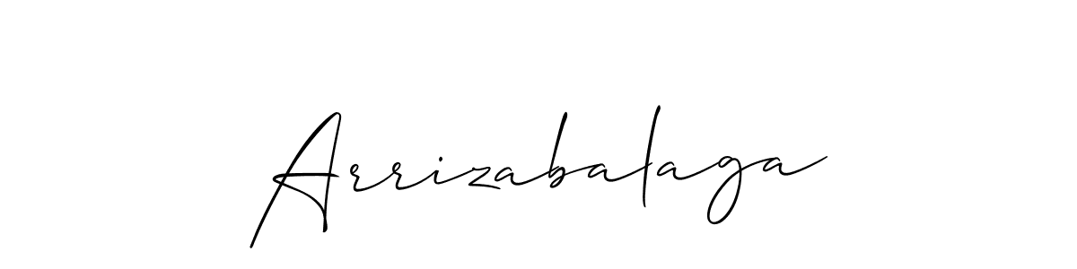 Design your own signature with our free online signature maker. With this signature software, you can create a handwritten (Allison_Script) signature for name Arrizabalaga. Arrizabalaga signature style 2 images and pictures png