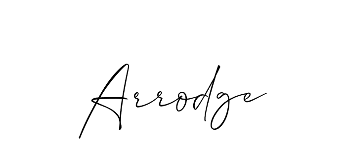 The best way (Allison_Script) to make a short signature is to pick only two or three words in your name. The name Arrodge include a total of six letters. For converting this name. Arrodge signature style 2 images and pictures png