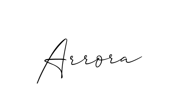 Also You can easily find your signature by using the search form. We will create Arrora name handwritten signature images for you free of cost using Allison_Script sign style. Arrora signature style 2 images and pictures png