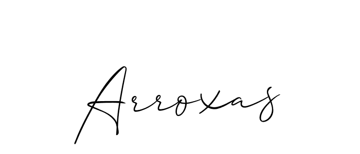 Arroxas stylish signature style. Best Handwritten Sign (Allison_Script) for my name. Handwritten Signature Collection Ideas for my name Arroxas. Arroxas signature style 2 images and pictures png