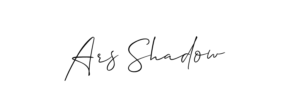 You should practise on your own different ways (Allison_Script) to write your name (Ars Shadow) in signature. don't let someone else do it for you. Ars Shadow signature style 2 images and pictures png