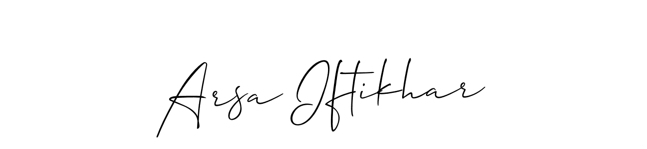 Make a beautiful signature design for name Arsa Iftikhar. Use this online signature maker to create a handwritten signature for free. Arsa Iftikhar signature style 2 images and pictures png