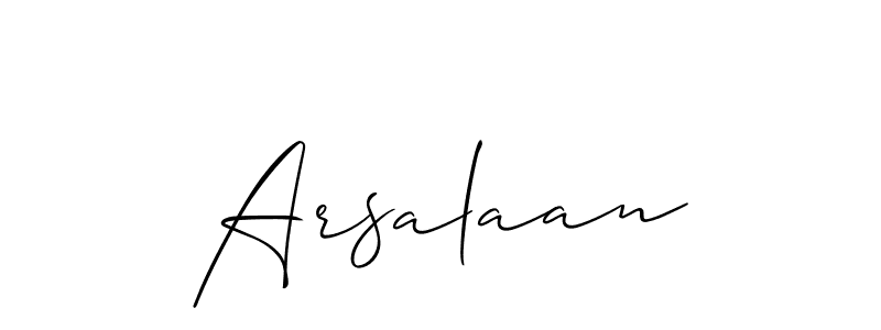 Best and Professional Signature Style for Arsalaan. Allison_Script Best Signature Style Collection. Arsalaan signature style 2 images and pictures png