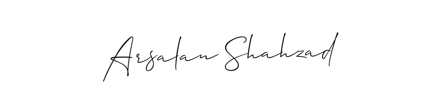 It looks lik you need a new signature style for name Arsalan Shahzad. Design unique handwritten (Allison_Script) signature with our free signature maker in just a few clicks. Arsalan Shahzad signature style 2 images and pictures png