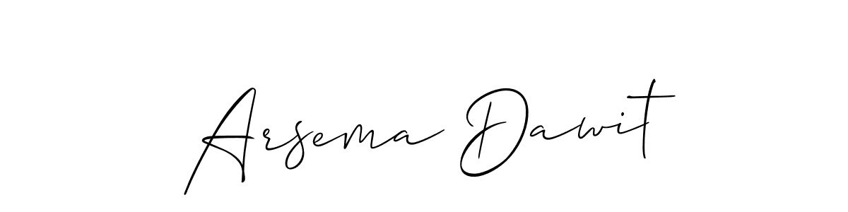 Also You can easily find your signature by using the search form. We will create Arsema Dawit name handwritten signature images for you free of cost using Allison_Script sign style. Arsema Dawit signature style 2 images and pictures png