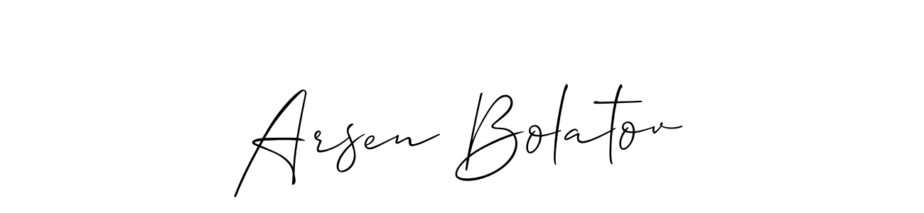 Once you've used our free online signature maker to create your best signature Allison_Script style, it's time to enjoy all of the benefits that Arsen Bolatov name signing documents. Arsen Bolatov signature style 2 images and pictures png