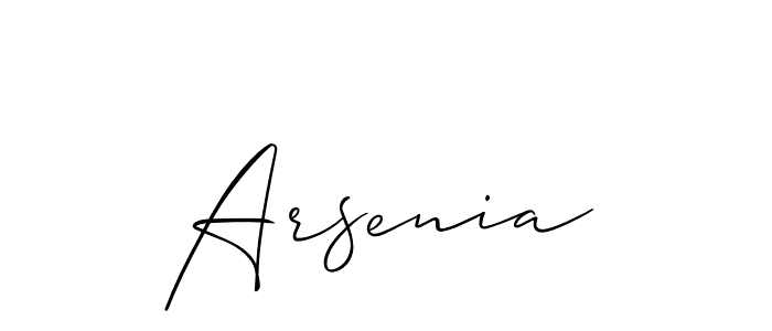 Best and Professional Signature Style for Arsenia. Allison_Script Best Signature Style Collection. Arsenia signature style 2 images and pictures png