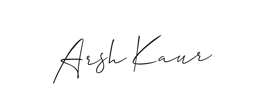 if you are searching for the best signature style for your name Arsh Kaur. so please give up your signature search. here we have designed multiple signature styles  using Allison_Script. Arsh Kaur signature style 2 images and pictures png