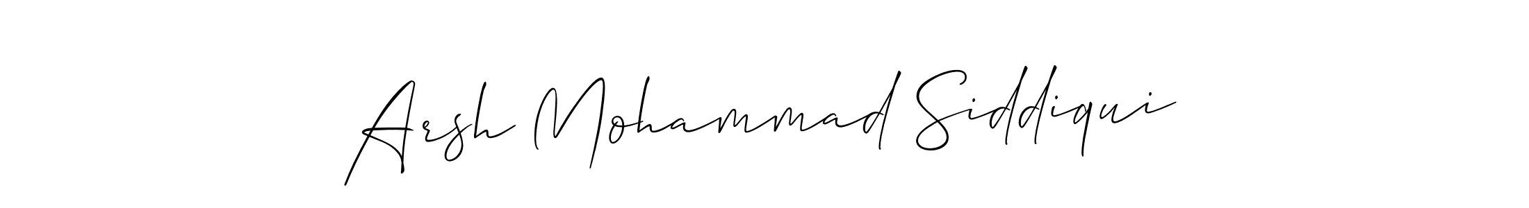 It looks lik you need a new signature style for name Arsh Mohammad Siddiqui. Design unique handwritten (Allison_Script) signature with our free signature maker in just a few clicks. Arsh Mohammad Siddiqui signature style 2 images and pictures png