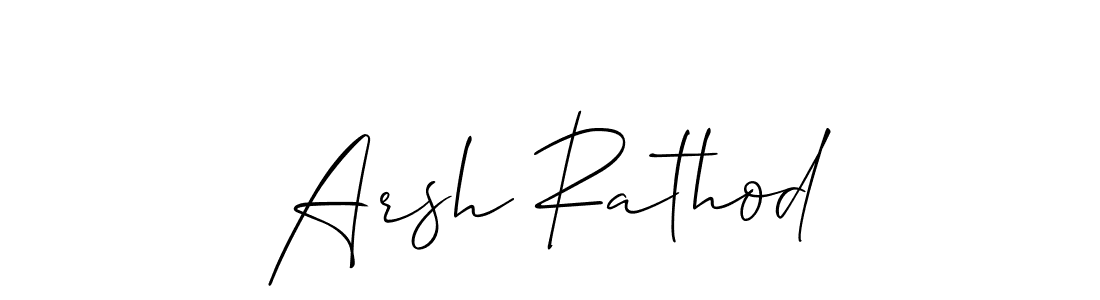 Make a beautiful signature design for name Arsh Rathod. Use this online signature maker to create a handwritten signature for free. Arsh Rathod signature style 2 images and pictures png