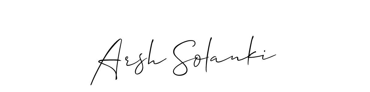 How to Draw Arsh Solanki signature style? Allison_Script is a latest design signature styles for name Arsh Solanki. Arsh Solanki signature style 2 images and pictures png