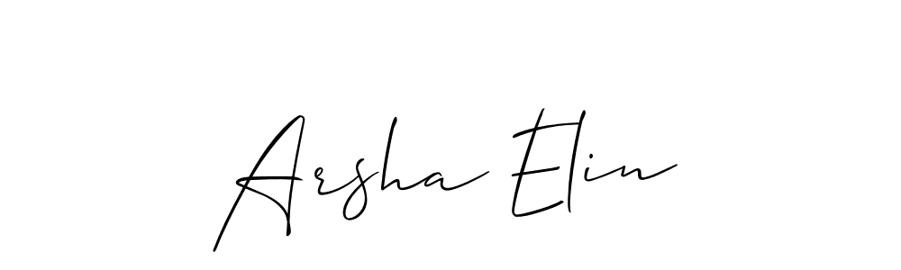 How to make Arsha Elin signature? Allison_Script is a professional autograph style. Create handwritten signature for Arsha Elin name. Arsha Elin signature style 2 images and pictures png