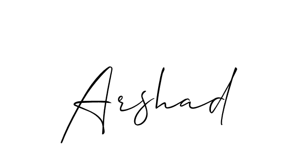 How to Draw Arshad signature style? Allison_Script is a latest design signature styles for name Arshad. Arshad signature style 2 images and pictures png