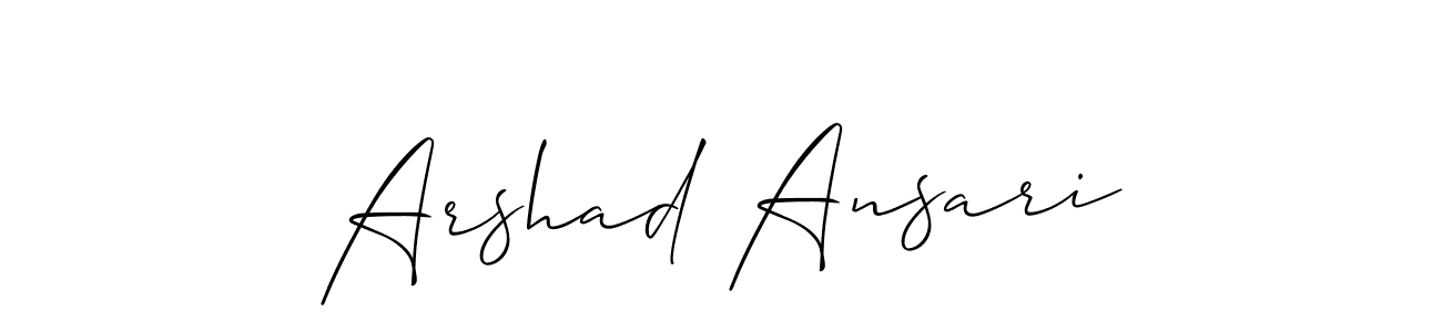 This is the best signature style for the Arshad Ansari name. Also you like these signature font (Allison_Script). Mix name signature. Arshad Ansari signature style 2 images and pictures png