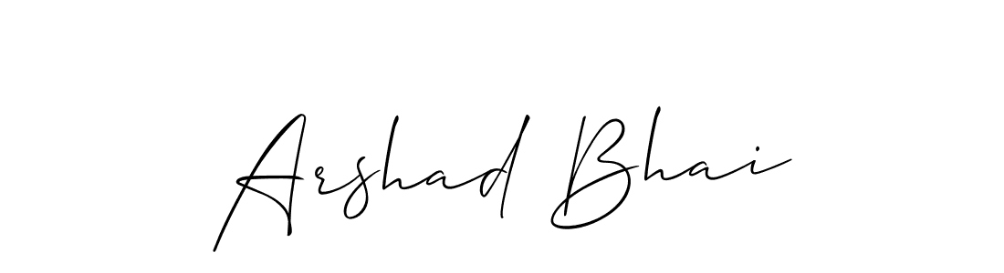 How to make Arshad Bhai signature? Allison_Script is a professional autograph style. Create handwritten signature for Arshad Bhai name. Arshad Bhai signature style 2 images and pictures png