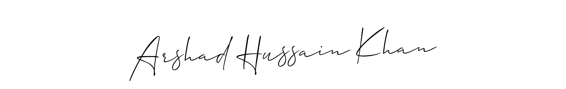 Arshad Hussain Khan stylish signature style. Best Handwritten Sign (Allison_Script) for my name. Handwritten Signature Collection Ideas for my name Arshad Hussain Khan. Arshad Hussain Khan signature style 2 images and pictures png