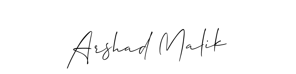 Arshad Malik stylish signature style. Best Handwritten Sign (Allison_Script) for my name. Handwritten Signature Collection Ideas for my name Arshad Malik. Arshad Malik signature style 2 images and pictures png