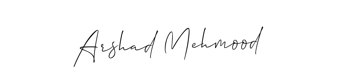 It looks lik you need a new signature style for name Arshad Mehmood. Design unique handwritten (Allison_Script) signature with our free signature maker in just a few clicks. Arshad Mehmood signature style 2 images and pictures png