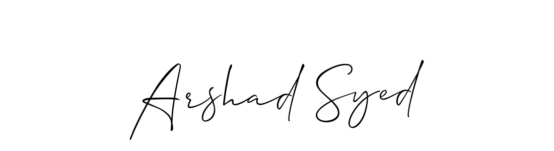 This is the best signature style for the Arshad Syed name. Also you like these signature font (Allison_Script). Mix name signature. Arshad Syed signature style 2 images and pictures png