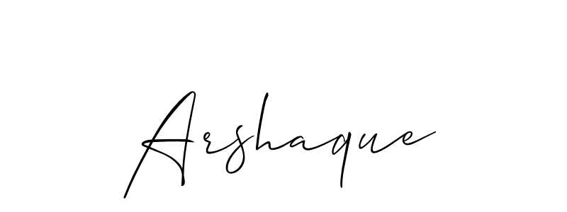It looks lik you need a new signature style for name Arshaque. Design unique handwritten (Allison_Script) signature with our free signature maker in just a few clicks. Arshaque signature style 2 images and pictures png