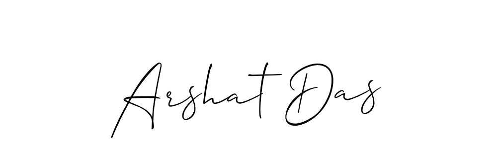 if you are searching for the best signature style for your name Arshat Das. so please give up your signature search. here we have designed multiple signature styles  using Allison_Script. Arshat Das signature style 2 images and pictures png