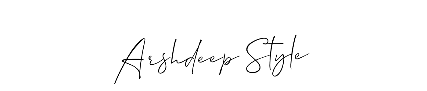 You can use this online signature creator to create a handwritten signature for the name Arshdeep Style. This is the best online autograph maker. Arshdeep Style signature style 2 images and pictures png