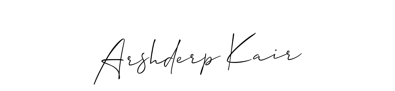 Allison_Script is a professional signature style that is perfect for those who want to add a touch of class to their signature. It is also a great choice for those who want to make their signature more unique. Get Arshderp Kair name to fancy signature for free. Arshderp Kair signature style 2 images and pictures png