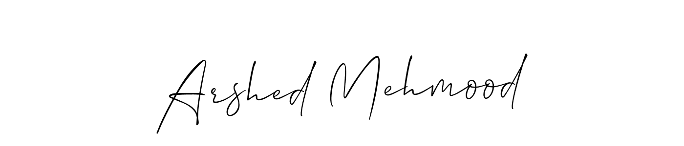 Allison_Script is a professional signature style that is perfect for those who want to add a touch of class to their signature. It is also a great choice for those who want to make their signature more unique. Get Arshed Mehmood name to fancy signature for free. Arshed Mehmood signature style 2 images and pictures png