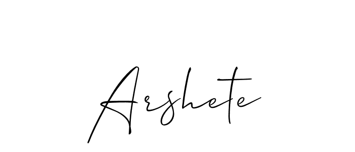 Once you've used our free online signature maker to create your best signature Allison_Script style, it's time to enjoy all of the benefits that Arshete name signing documents. Arshete signature style 2 images and pictures png