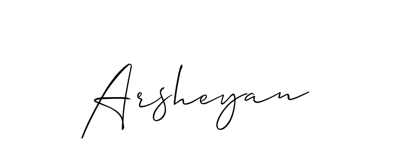 How to Draw Arsheyan signature style? Allison_Script is a latest design signature styles for name Arsheyan. Arsheyan signature style 2 images and pictures png