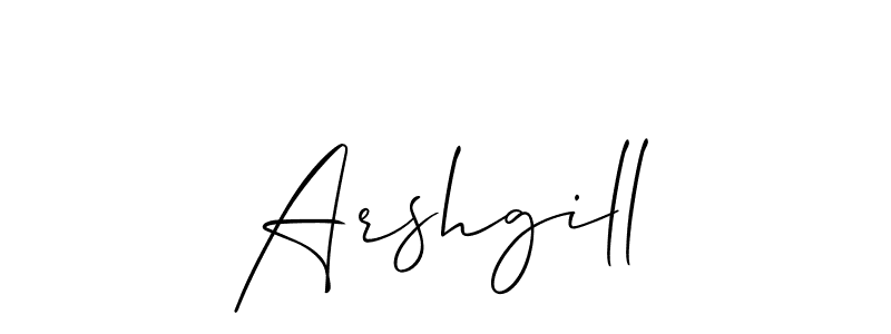 You can use this online signature creator to create a handwritten signature for the name Arshgill. This is the best online autograph maker. Arshgill signature style 2 images and pictures png