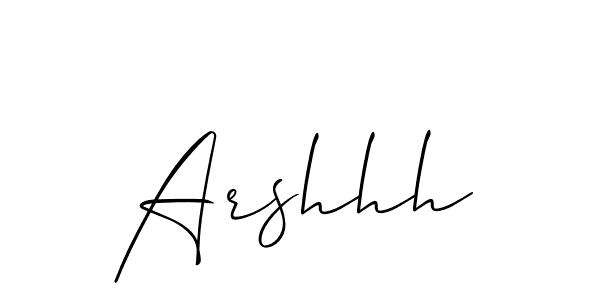 How to Draw Arshhh signature style? Allison_Script is a latest design signature styles for name Arshhh. Arshhh signature style 2 images and pictures png