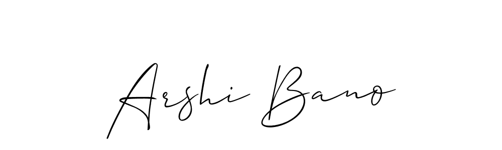 Make a beautiful signature design for name Arshi Bano. Use this online signature maker to create a handwritten signature for free. Arshi Bano signature style 2 images and pictures png
