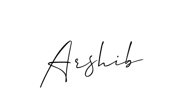 How to make Arshib name signature. Use Allison_Script style for creating short signs online. This is the latest handwritten sign. Arshib signature style 2 images and pictures png