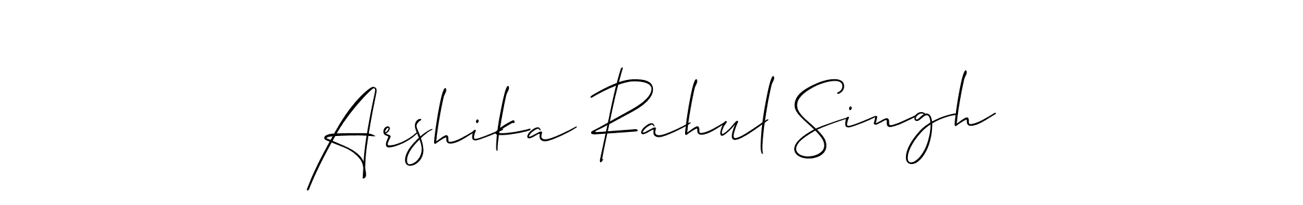 Also we have Arshika Rahul Singh name is the best signature style. Create professional handwritten signature collection using Allison_Script autograph style. Arshika Rahul Singh signature style 2 images and pictures png
