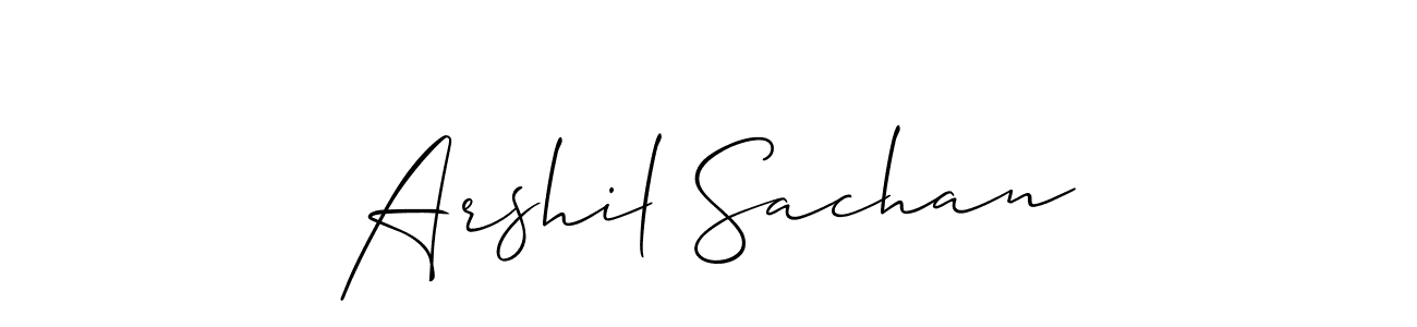 You can use this online signature creator to create a handwritten signature for the name Arshil Sachan. This is the best online autograph maker. Arshil Sachan signature style 2 images and pictures png