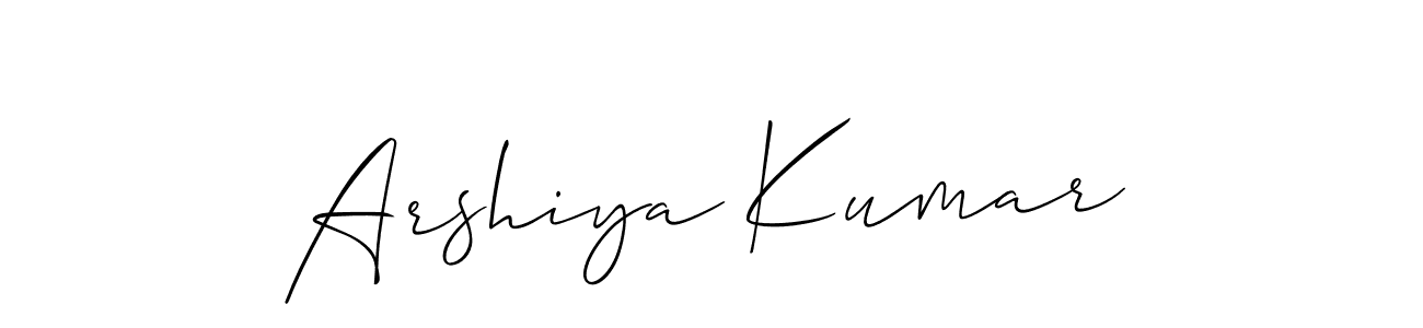 Make a beautiful signature design for name Arshiya Kumar. Use this online signature maker to create a handwritten signature for free. Arshiya Kumar signature style 2 images and pictures png