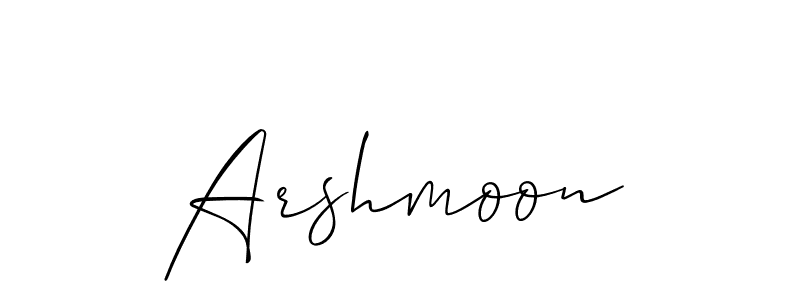 Make a beautiful signature design for name Arshmoon. Use this online signature maker to create a handwritten signature for free. Arshmoon signature style 2 images and pictures png