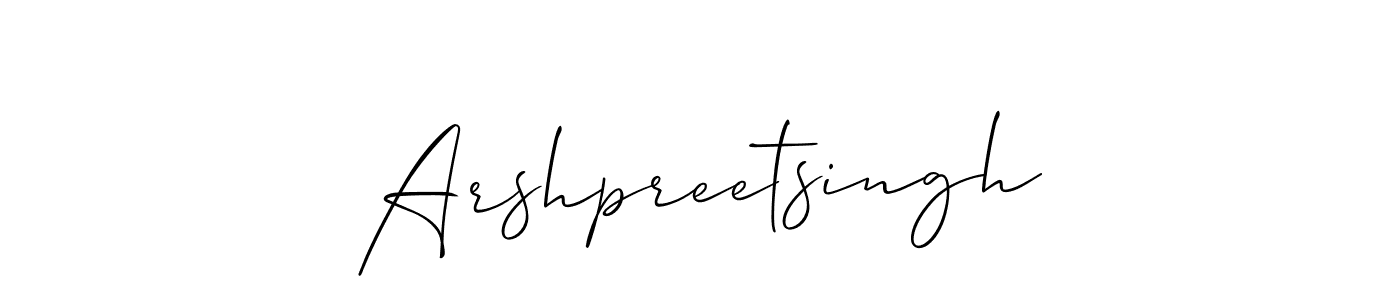 You should practise on your own different ways (Allison_Script) to write your name (Arshpreetsingh) in signature. don't let someone else do it for you. Arshpreetsingh signature style 2 images and pictures png
