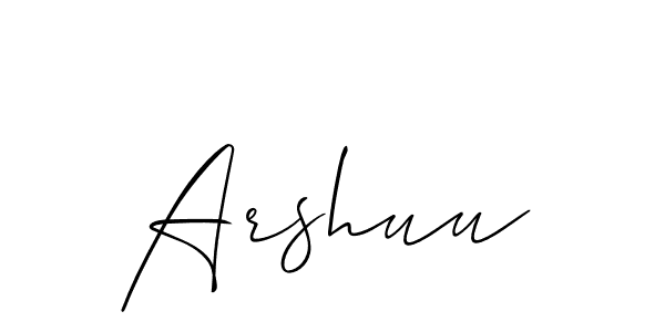 Once you've used our free online signature maker to create your best signature Allison_Script style, it's time to enjoy all of the benefits that Arshuu name signing documents. Arshuu signature style 2 images and pictures png