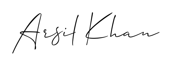 Quickly download Arsil Khan name signature in high-resolution PNG using Allison_Script style. Ready to insert into PDFs and online applications. Arsil Khan signature style 2 images and pictures png