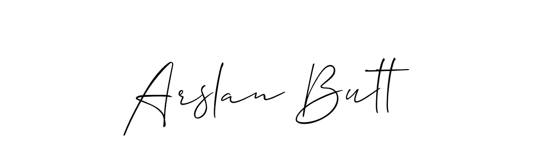 Also You can easily find your signature by using the search form. We will create Arslan Butt name handwritten signature images for you free of cost using Allison_Script sign style. Arslan Butt signature style 2 images and pictures png