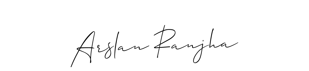 Also You can easily find your signature by using the search form. We will create Arslan Ranjha name handwritten signature images for you free of cost using Allison_Script sign style. Arslan Ranjha signature style 2 images and pictures png
