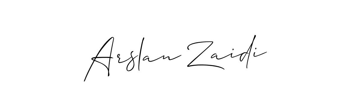 Make a short Arslan Zaidi signature style. Manage your documents anywhere anytime using Allison_Script. Create and add eSignatures, submit forms, share and send files easily. Arslan Zaidi signature style 2 images and pictures png