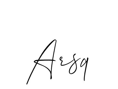 Once you've used our free online signature maker to create your best signature Allison_Script style, it's time to enjoy all of the benefits that Arsq name signing documents. Arsq signature style 2 images and pictures png