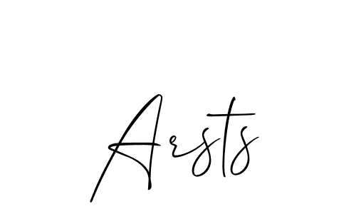 How to make Arsts signature? Allison_Script is a professional autograph style. Create handwritten signature for Arsts name. Arsts signature style 2 images and pictures png