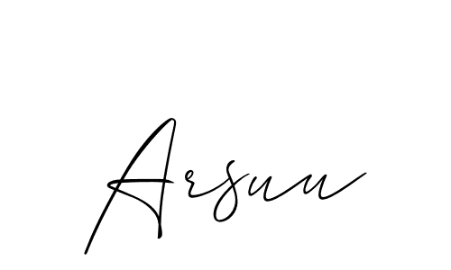 Best and Professional Signature Style for Arsuu. Allison_Script Best Signature Style Collection. Arsuu signature style 2 images and pictures png